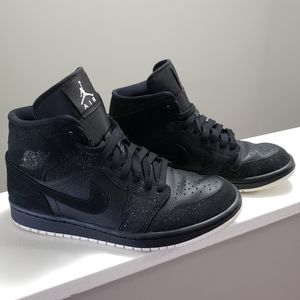 WMNS Air Jordan 1 MID Black phantom white Size 8.5 BQ6472 001